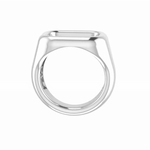 Cushion - Ring - 925 Sterling Silver