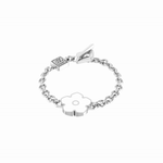 Flower Power - Bracelet - White Enamel - 925 Sterling Silver