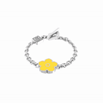 Flower Power - Bracelet - Yellow Enamel - 925 Sterling Silver - Gab Mc Neil