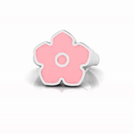 Flower Power - Ring - Pink Enamel - 925 Sterling Silver