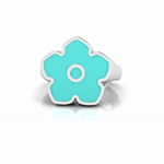 Flower Power - Ring - Turquoise Enamel - 925 Sterling Silver