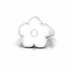 Flower Power - Ring - White Enamel - 925 Sterling Silver