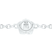 Flower Power - Bracelet - Pink Enamel - 925 Sterling Silver - Gab Mc Neil