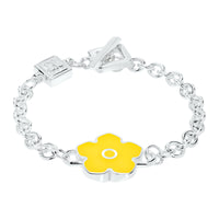 Flower Power - Bracelet - Yellow Enamel - 925 Sterling Silver - Gab Mc Neil