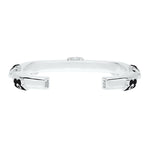 Flower Power - Cuff - Black Enamel - 925 Sterling Silver