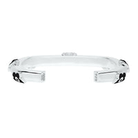 Flower Power - Cuff - Black Enamel - 925 Sterling Silver - Gab Mc Neil