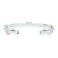 Flower Power - Cuff - Multi-Colored Enamel - 925 Sterling Silver