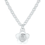 Flower Power - Necklace - Lilac Enamel - 925 Sterling Silver - Gab Mc Neil