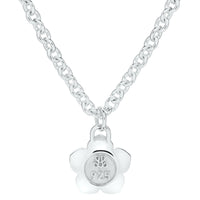 Flower Power - Necklace - Lilac Enamel - 925 Sterling Silver - Gab Mc Neil