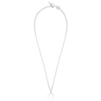 Flower Power - Necklace - White Enamel - 925 Sterling Silver