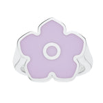 Flower Power - Ring - Lilac Enamel - 925 Sterling Silver