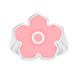 Flower Power - Ring - Pink Enamel - 925 Sterling Silver - Gab Mc Neil