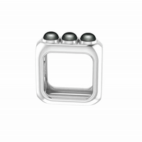 Mermaid Tears - Black Pearls - Ring - 925 Sterling Silver